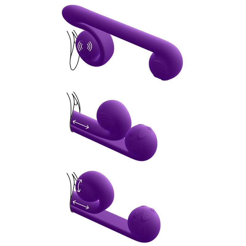 SNAIL VIBE - VIBRADOR MULTIACCION LILA - Imagen 3