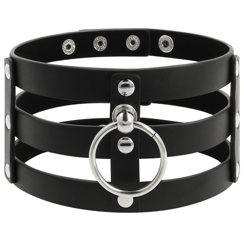 COQUETTE CHIC DESIRE - CHOKER CUERO VEGANO ESTILO FETISH - Image 2