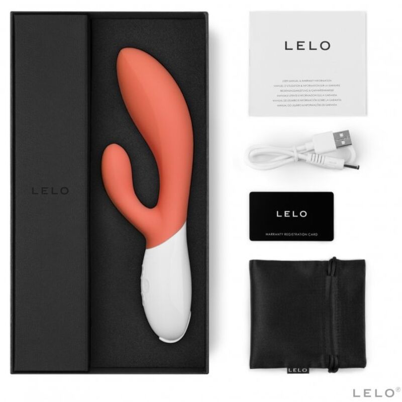 LELO INA 3 VIBRADOR RABBIT LUJO CORAL - Imagen 2