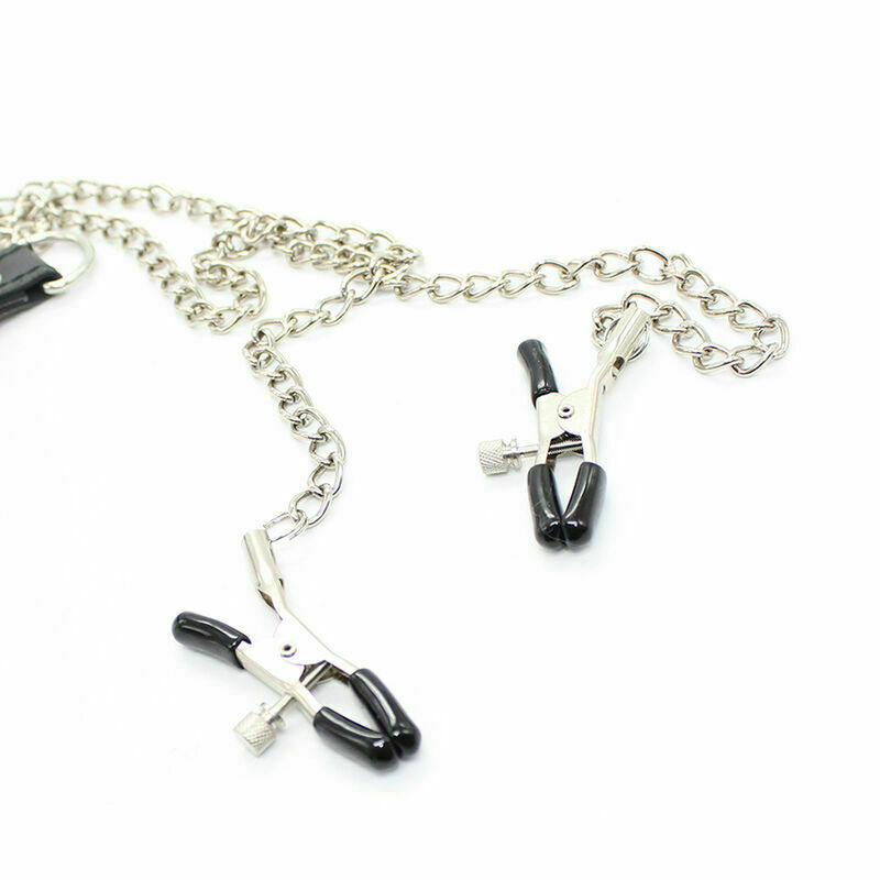 OHMAMA FETISH - PINZAS PEZONES CON CADENAS Y ANILLO PENE - Imagen 5