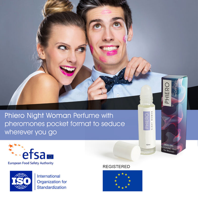 500 COSMETICS -PHIERO NIGHT WOMAN PERFUME FEROMONAS CON ROLL-ON - Imagen 2
