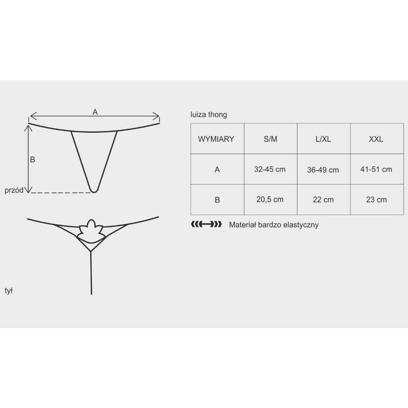 OBSESSIVE - LUIZA THONG BLANCO L/XL - Image 5
