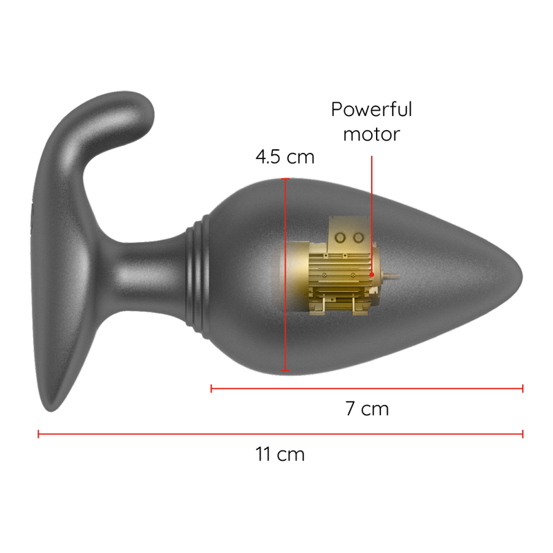 ONINDER - RIO PLUG ANAL VIBRADOR NEGRO - APP GRATUITA - Image 4