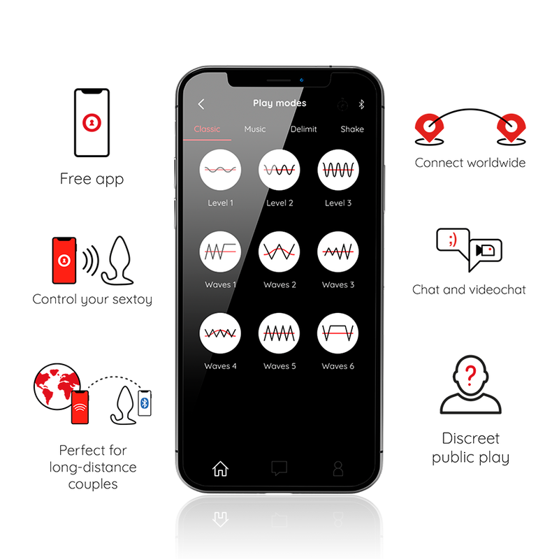 ONINDER - RIO PLUG ANAL VIBRADOR NEGRO - APP GRATUITA - Image 3