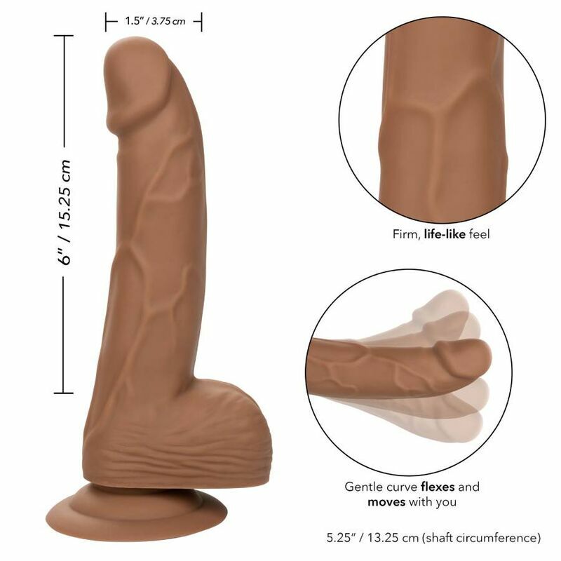 CALIFORNIA EXOTICS SILICONE STUDS 15,24 CM BROWN - Imagen 2