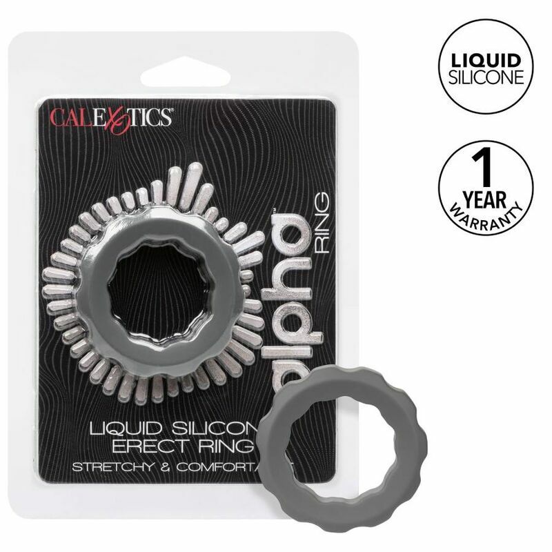 CALIFORNIA EXOTICS ALPHA ERECT RING GRIS - Imagen 2