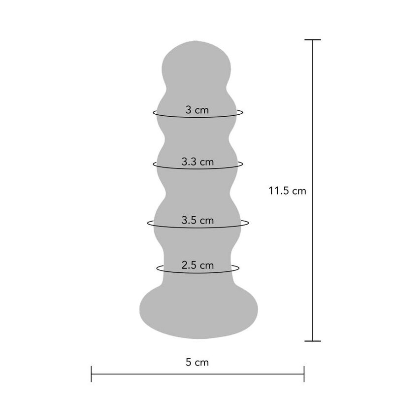 BUTTOCKS THE RADIANT GLASS BUTTPLUG - Imagen 2