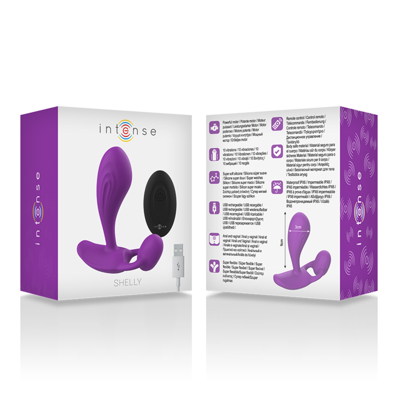 INTENSE - SHELLY PLUG ANAL CONTROL REMOTO MORADO - Imagen 5