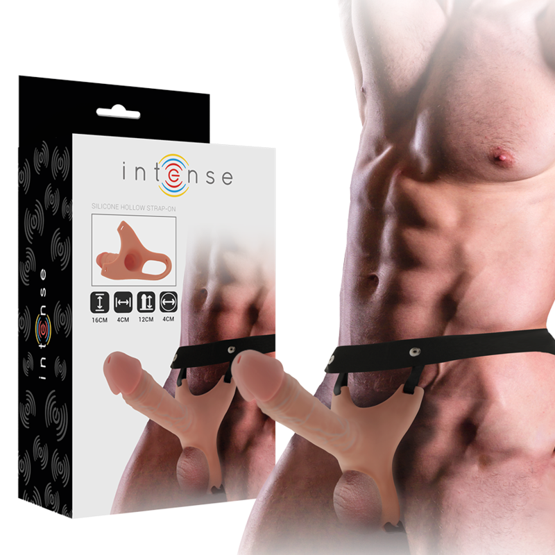 INTENSE - ARNÉS HUECO CON DILDO SILICONA 16 X 3.5 CM - Imagen 2