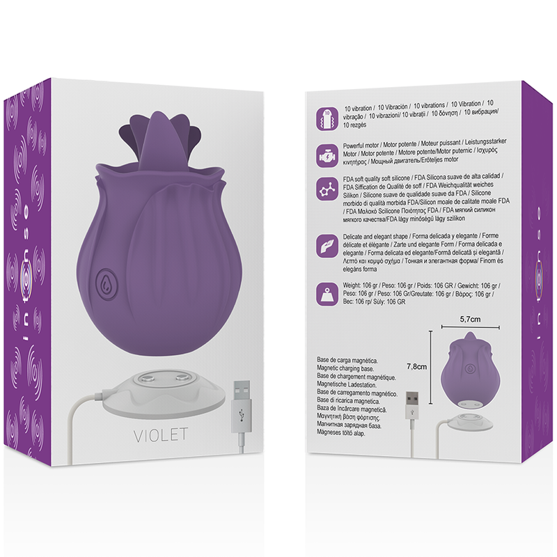 INTENSE - VIOLET ESTIMULADOR LENGUA BASE MAGNETICA - Imagen 5
