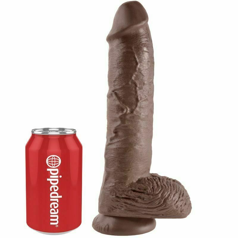 KING COCK 10" PENE REALISTICO MARRON 26.5 CM - Imagen 3