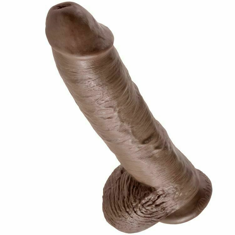 KING COCK 10" PENE REALISTICO MARRON 26.5 CM - Imagen 4