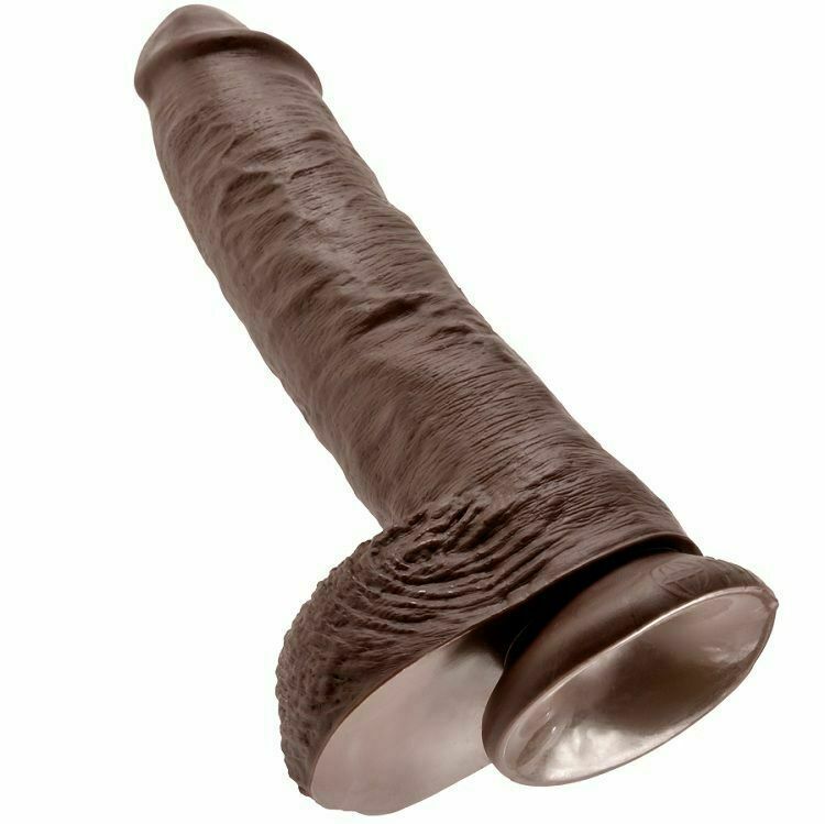 KING COCK 10" PENE REALISTICO MARRON 26.5 CM - Imagen 5