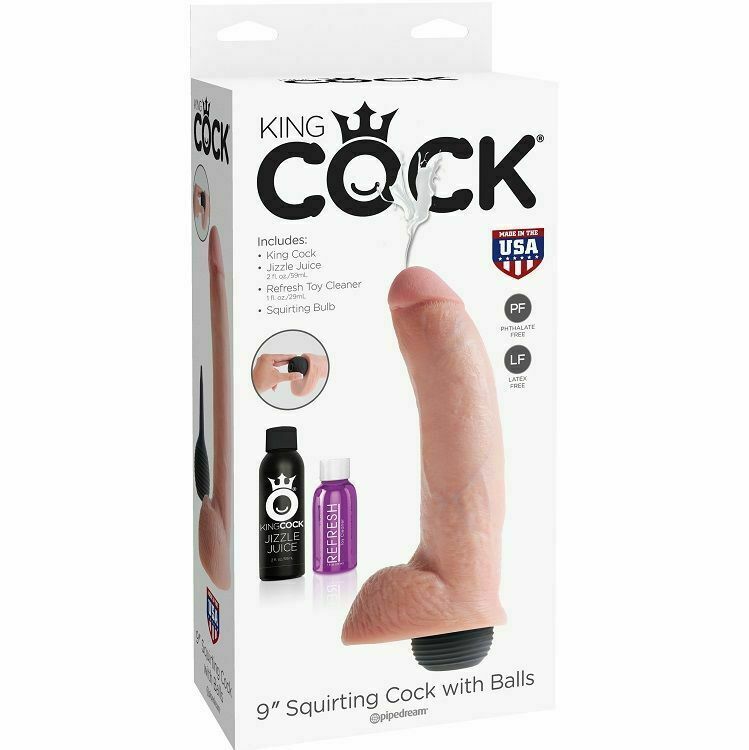 KING COCK PENE REALISTICO EYACULADOR NATURAL 22.86CM - Imagen 3