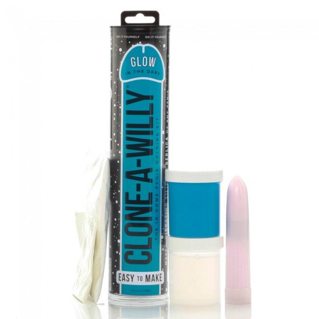 CLONE A WILLY - CLONADOR PENE AZUL LUMINISCENTE CON VIBRADOR - Imagen 2