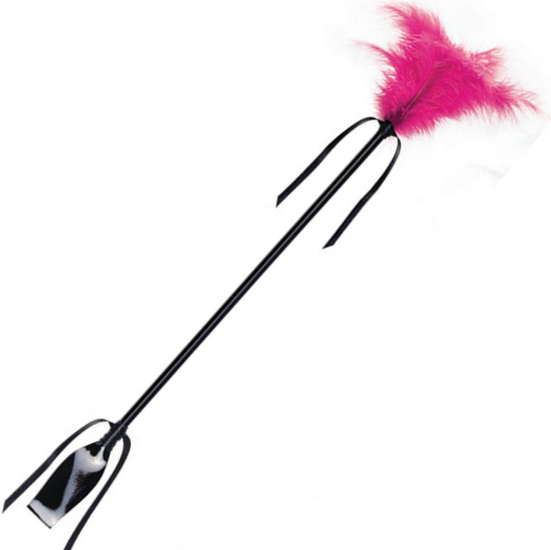 SECRETPLAY - FUSTA PLUMA NEGRO Y FUCSIA - Imagen 2