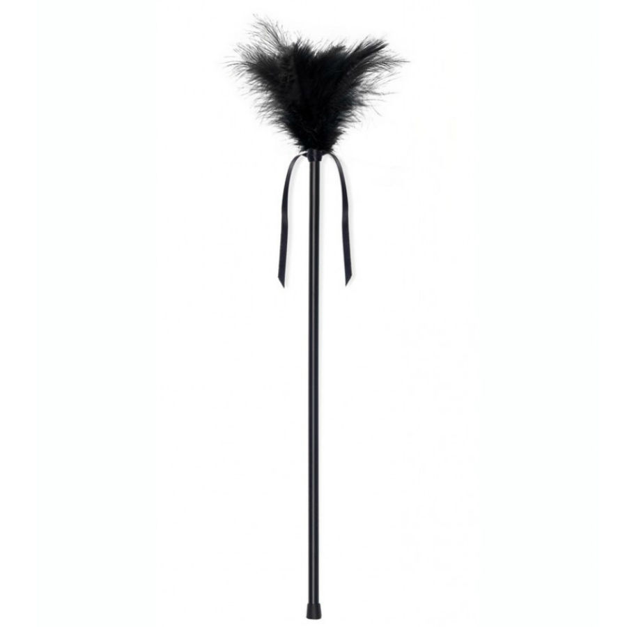 SECRETPLAY - PLUMERO PLUMAS NEGRO 40 CM - Imagen 2