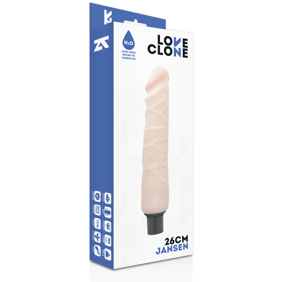 LOVECLONE JANSEN SELF LUBRICATION VIBRADOR 26CM - Imagen 4