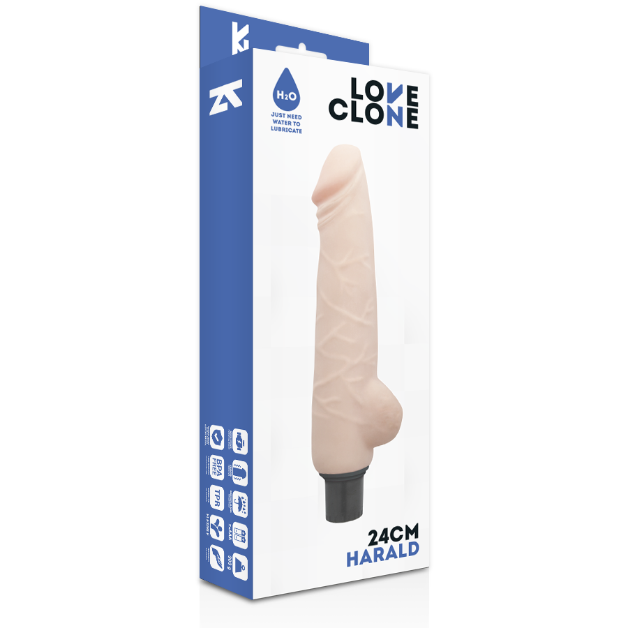 LOVECLONE HARALD SELF LUBRICATION VIBRADOR 24CM - Image 4