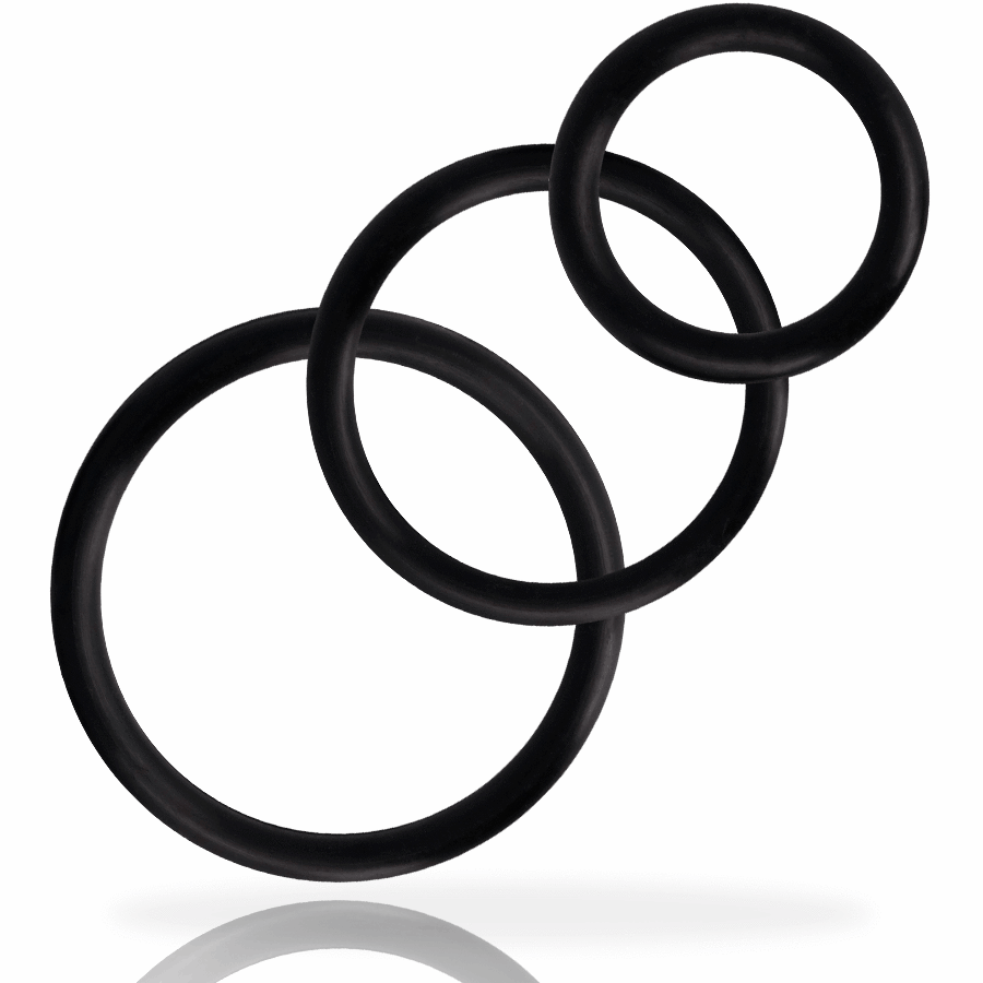 ADDICTED TOYS SET ANILLOS PENE NEGRO - Imagen 3
