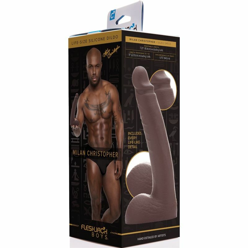 FLESHJACK MILAN CHRISTOPHER DILDO 18.4 CM - Imagen 3