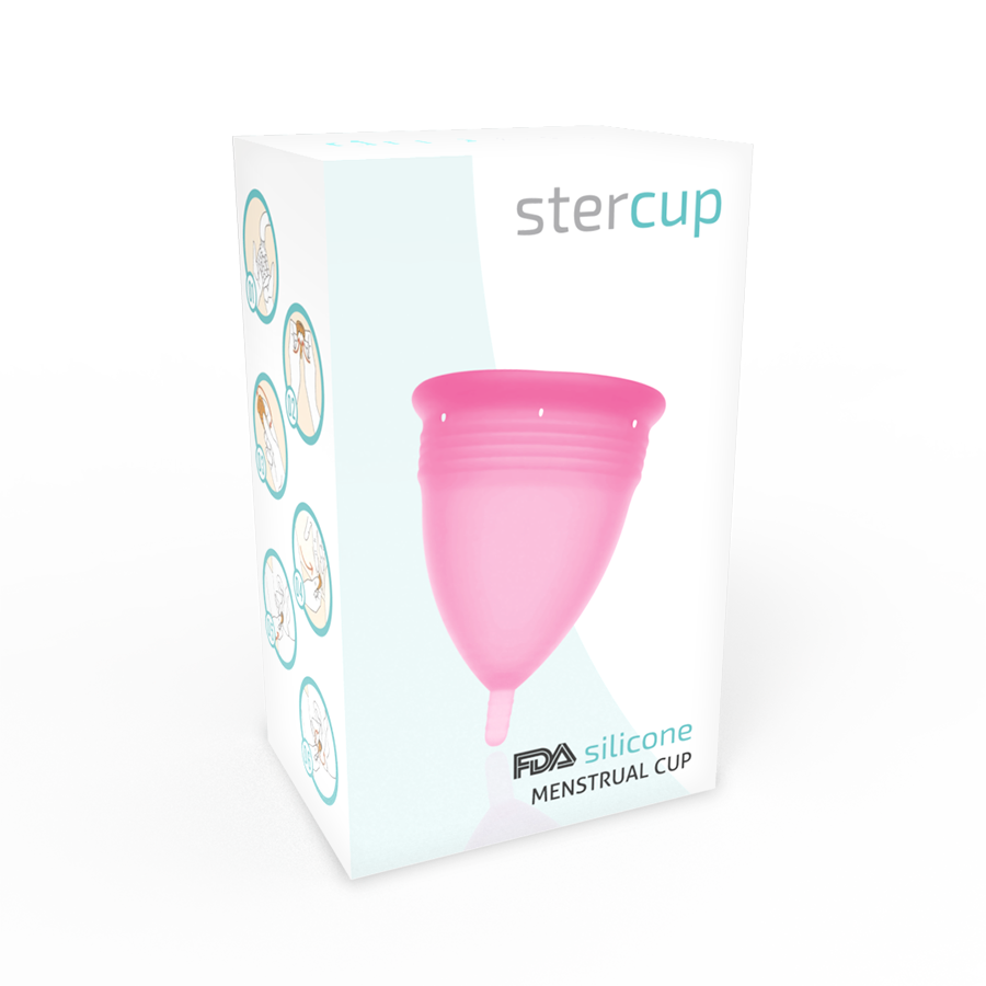 STERCUP COPA MENSTRUAL FDA SILICONE TALLA L ROSA - Image 3