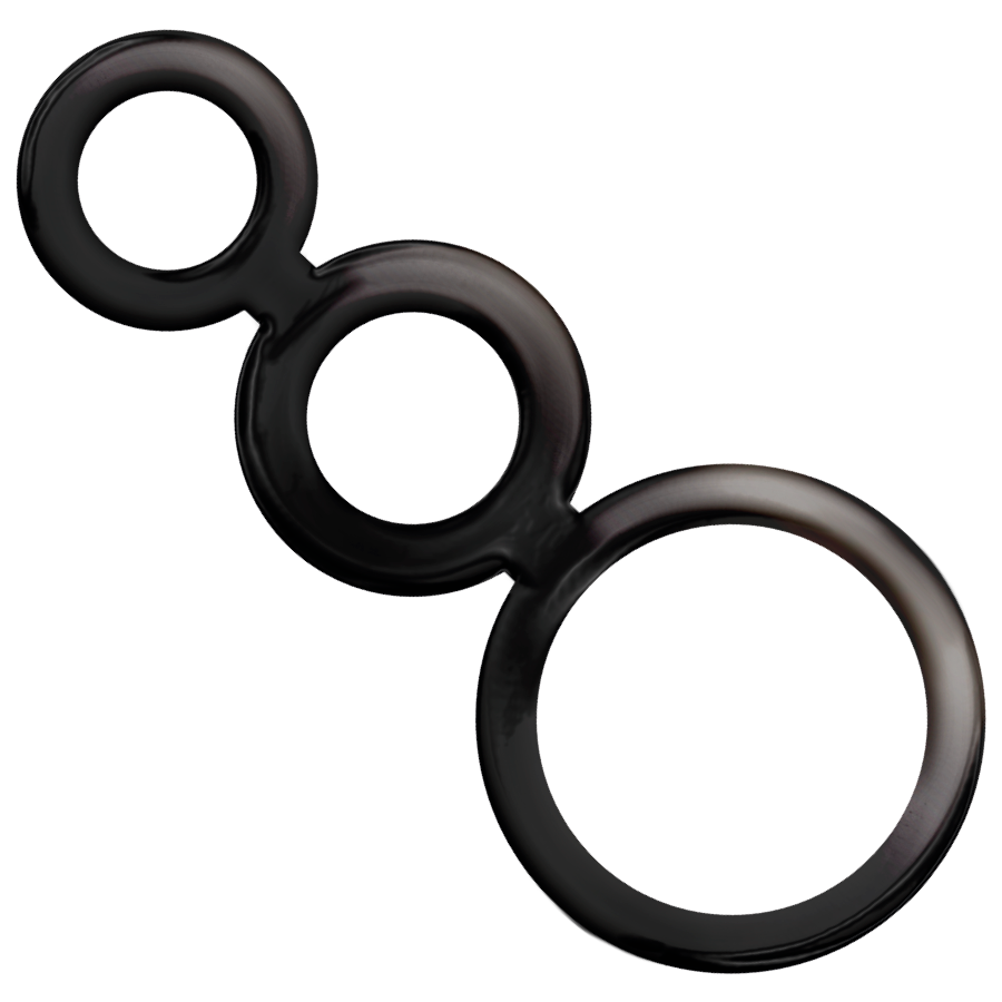 ADDICTED TOYS SET ANILLOS PENE Y TESTICULOS - AHUMADO - Imagen 4