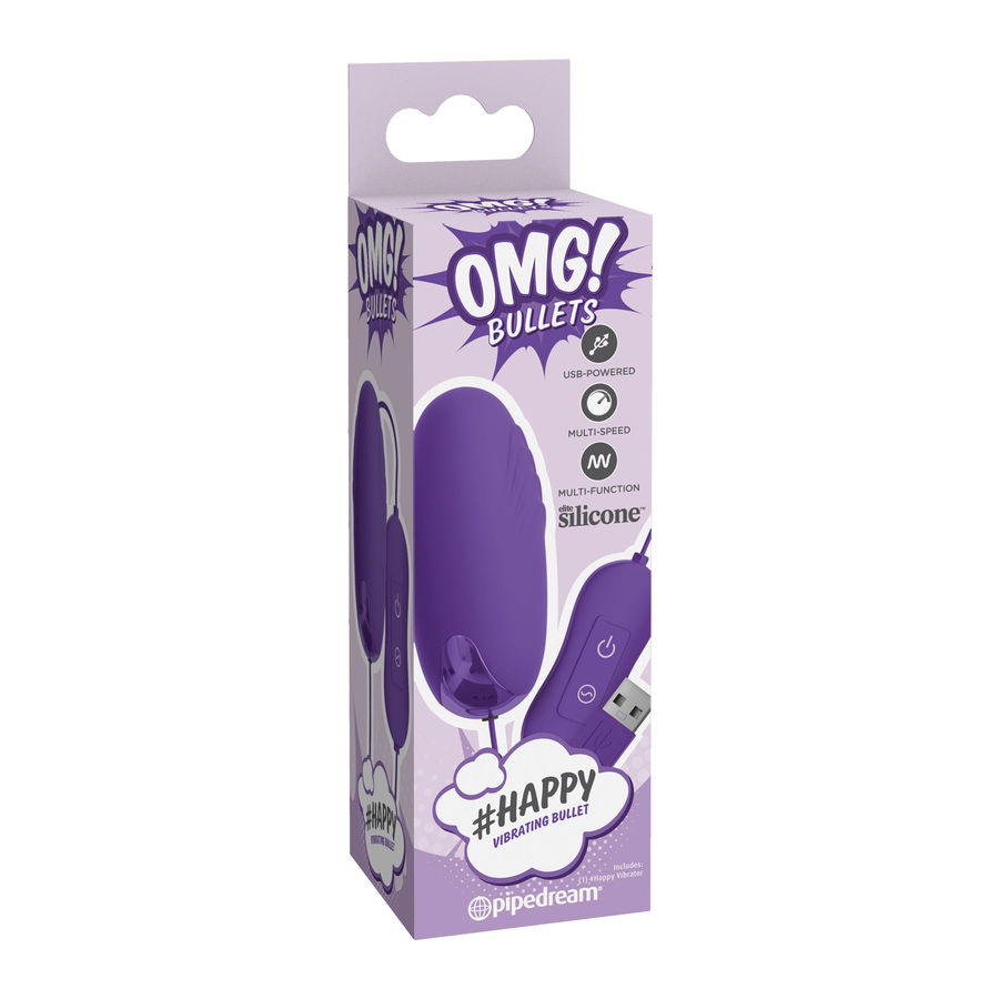 OMG HAPPY POTENTE BALA VIBRADOR LILA - Imagen 3