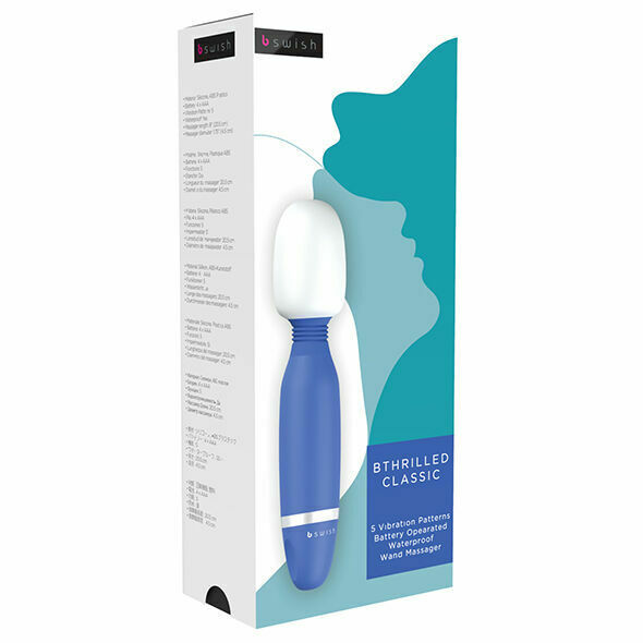 B SWISH - BTHRILLED CLASSIC WAND VIBRATOR DENIM - Imagen 2