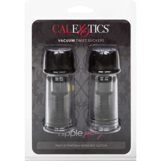 CALEX VACCUM TWIST SUCCIONADORES PEZONES NEGRO - Imagen 2