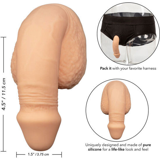 PACKING PENIS PENE DE SILICONA 12.75CM NATURAL - Imagen 3