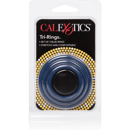 CALEX SET TRES ANILLAS AZUL ERECCIÓN - Imagen 3
