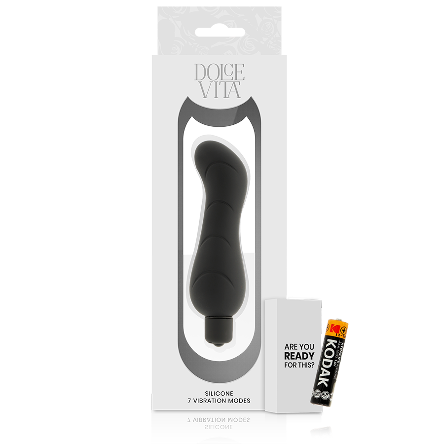 DOLCE VITA - G-SPOT VIBRADOR SILICONA NEGRO - Image 2