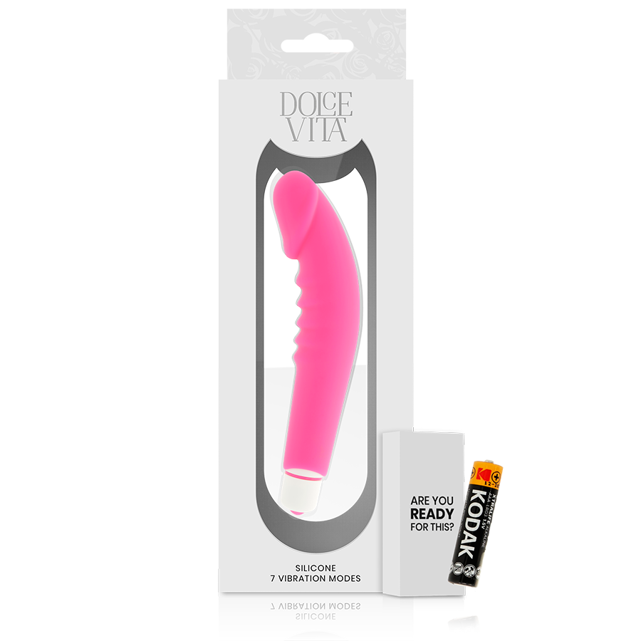 DOLCE VITA - REALISTIC PLEASURE VIBRADOR SILICONA ROSA - Image 2