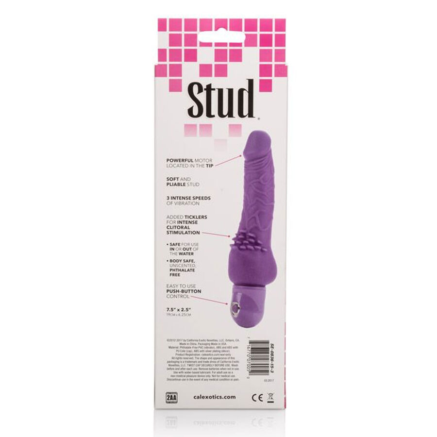 CALEX POWER STUD CLITERRIFIC VIBRADOR LILA - Imagen 2