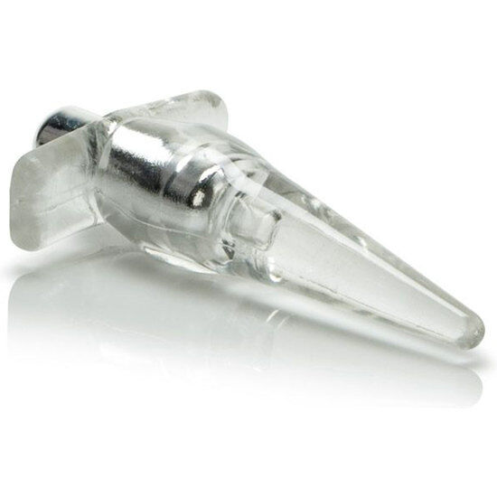 CALEX PLUG MINI VIBRO TEASE VIBRADOR TRANSPARENTE - Imagen 2