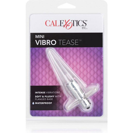 CALEX PLUG MINI VIBRO TEASE VIBRADOR TRANSPARENTE - Imagen 3