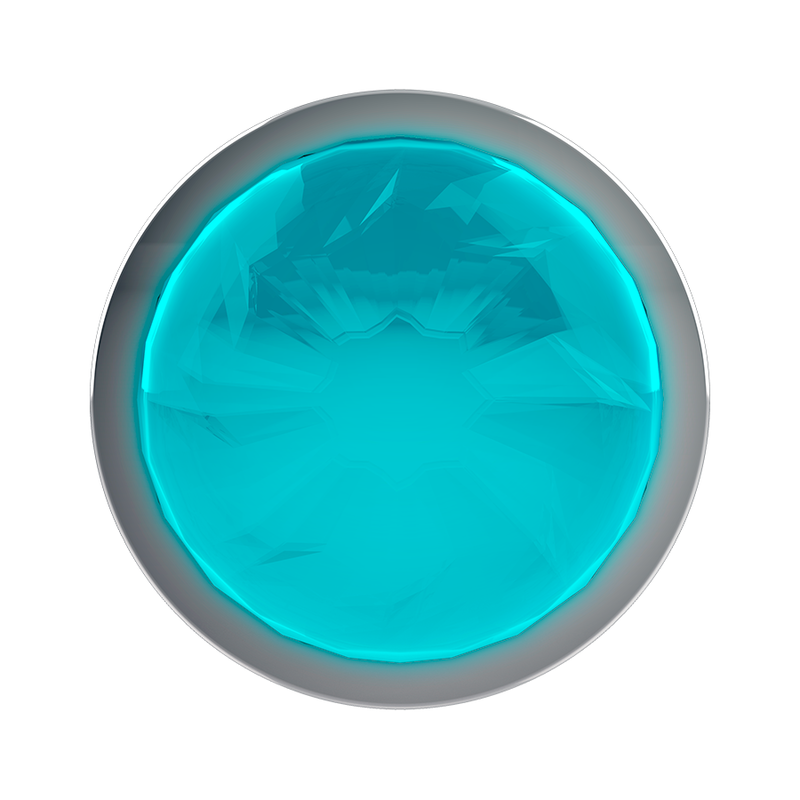 COQUETTE CHIC DESIRE - PLUG ANAL DE METAL TALLA M CRISTAL BLUE 3.5 X 8CM - Image 4