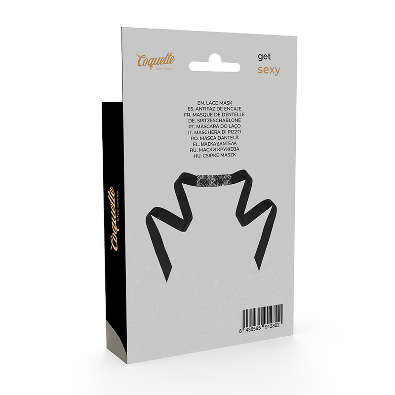 COQUETTE CHIC DESIRE - ANTIFAZ ENCAJE NEGRO CINTA - Imagen 3
