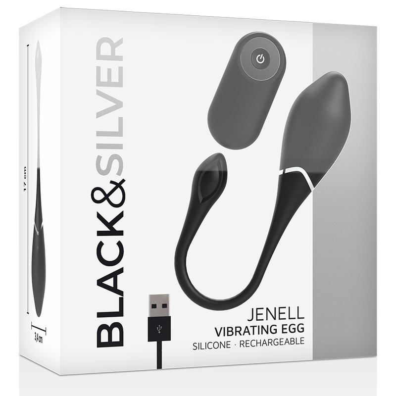 BLACKSILVER- JENELL HUEVO VIBRADOR RECARGABLE - Imagen 2