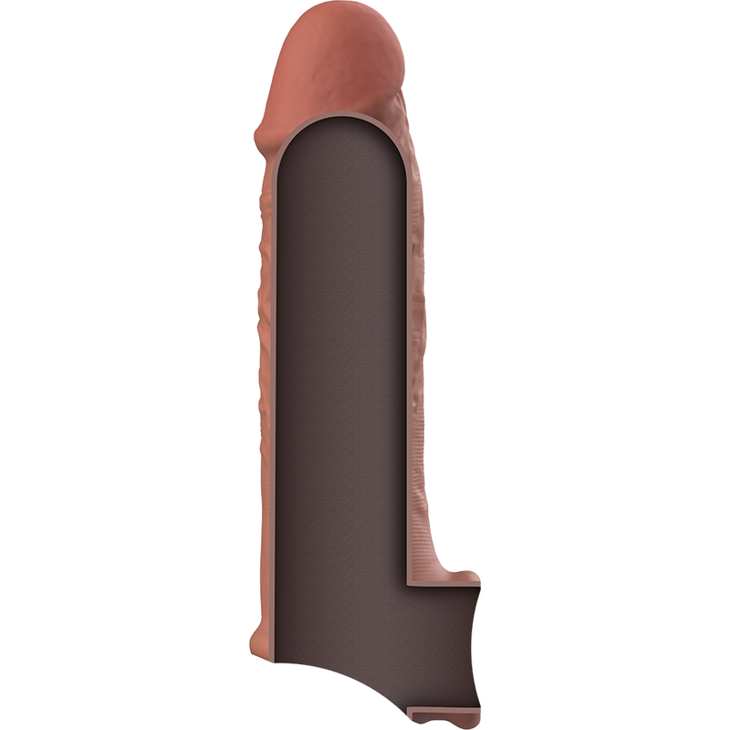 VIRILXL - EXTENSION DE PENE LIQUID SILICONE V9 MARRÓN - Imagen 2